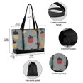 thumbnail image 2 of FORMRS Canvas Laptop Tote Bag for Women with 15.6" Computer Compartments Shoulder Handbag, Cute Acorns Pattern, 2 of 7