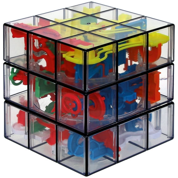 Rubik’s Perplexus Fusion 3x3 Gravity 3D Maze Game Brain Teaser Puzzle Ball | Anxiety Relief Items Cool Stuff | Sensory Toys for Adults & Kids Ages 8