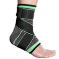 thumbnail image 4 of Tobillera Banda de compresión Soporte para tendón de Aquiles Férula Protección contra esguinces (A Green M (Size 35-37)) Rojo Verde, 4 of 5
