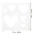 thumbnail image 2 of Reusable Heart Stencil for DIY Craft Painting Wedding Template 1 Set, 2 of 8