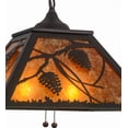 thumbnail image 4 of Meyda Tiffany 155142 Whispering Pines 2 Light 22" Wide Pendant - Bronze, 4 of 7