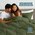thumbnail image 4 of Bare Home Down Alternative Comforter Set - 3-Pieces - All Seasons - Queen, Cypress, 4 of 9