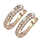 thumbnail image 2 of Pendientes de cristal dorados Bling Bling ligeros y brillantes, 2 of 10