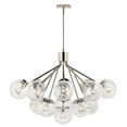 thumbnail image 4 of 52702PN Kichler Lighting Silvarious - 16 Light Chandelier-26 Inches Tall and 38 Inches Wide-Polished Nickel Finish-Clear Crackle Glass Color, 4 of 9