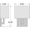 thumbnail image 4 of Access Lighting 1 Light LED Wall Sconce in Brushed Steel Color, 4 of 7