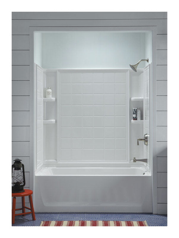 Sterling Ensemble White Bathtub Wall, Sterling Shower Surround Reviews