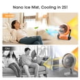 thumbnail image 2 of Ventilador solar nebulizador Ausic de 10 W, 250 ml con panel solar de 8 pulgadas, 2 of 8
