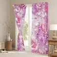 thumbnail image 3 of Manfei Butterfly Pearl Blossom Blackout Curtains Set of 2 (52x84 Each) for Girls, Chic Flower Window Curtains, Princess Pink Curtains and Drapes, Luxurious Room Decor, 3 of 6