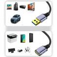 thumbnail image 3 of Webcam Laptop Keyboard Printer Male to Female Data Cord High Speed OTG Adapter Line USB 3.0 Extension Cable 3M, 3 of 8