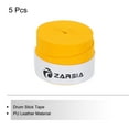 thumbnail image 3 of Cinta para baquetas de 5 piezas, empuñaduras para baquetas, envoltura de baquetas antideslizante de 1" de ancho y 43" para percusión, amarilla, 3 of 7