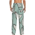 thumbnail image 3 of Uemuo Hand Drawn Chickens Pattern Men's Wide Leg Palazzo Lounge Pants with Pockets Light Weight Loose Comfy Casual Pajama Pants-Large, 3 of 9