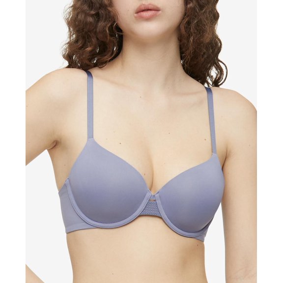 Calvin Klein Women's Perfectly Fit Flex Lightly Lined Perfect Coverage T-Shirt Bra, Lilac Bud, 30D