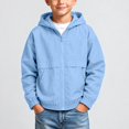thumbnail image 3 of Junboys Boys Hooded Zip-Up Hoodie Fall - Jacket Boys Jacket Casual Sporty Outerwear for School Travel, Long Sleeve Zip Up Hoodie with Pockets, 3 of 8