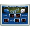 Team Sports America MLB ScoreBoard Wall Clock with Thermometer