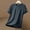 Gray, variant on Men's Breathable Quick Dry Gym T-Shirt, Short Sleeve Crew Neck Striped Athletic Top, Black,Size L