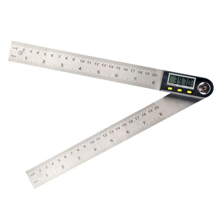 

Andoer Multifunctional Digital LCD Display Angle Ruler 360° Stainless Steel Electronic Goniometer Protractor Measuring Tool with Hold and Zeroing Function