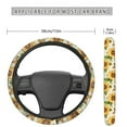 thumbnail image 5 of Jeiento Sunflower Auto Car Steering Wheel Cover Vintage 15 Inch Steering Wheel Protector for Women Men Anti-Slip Car Accessory Decor Universal Fit for Most Cars,Truck,Sedan,Van, 5 of 6