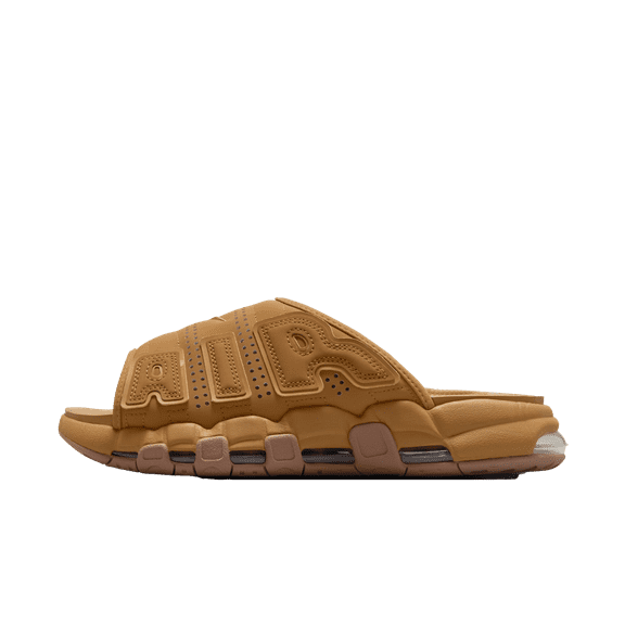 NIKE MENS AIR MORE UPTEMPO SLIDE "FLAX" FZ3113 200 from Stadium Goods