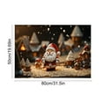 thumbnail image 3 of Christmas Welcome Mat Polyester, Non-Slip Floor Rug for Entryway Bathroom Kitchen, Holiday Themed Doormat with Santa and Tree Design(B), 3 of 6