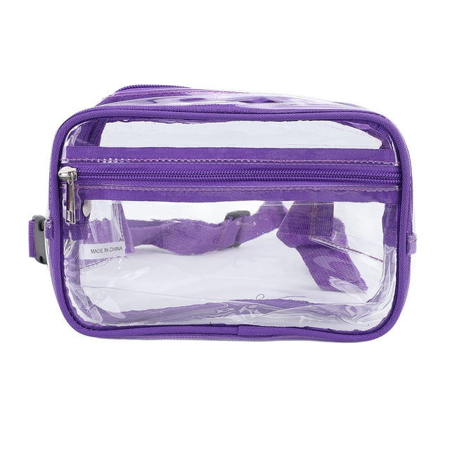 Mochila de hombro transparente, bolso bandolera transparente, impermeable, paquete de pecho transparente, paquete de cintura transparente meticulosamente diseñado Jadeshay A