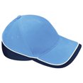 thumbnail image 2 of Beechfield - Gorra/Visera  Unisex deportiva Modelo Competition  - Verano/Piscina - 100% algodón. (Paquete de 2) (Naranja/Negro/Blanco), 2 of 2
