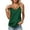 Dark Green, variant on Womens Silk Satin Tank Tops V Neck Casual Cami Sleeveless Camisole Blouses Summer Basic Tank Shirt