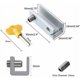 thumbnail image 2 of Cerradura de ventana corrediza JM 4PCS de seguridad ajustable antirrobo con llave, 2 of 4