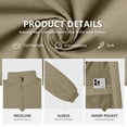 thumbnail image 6 of Iceglad Men's Lightweight Full-Zip Windbreaker Athletic Jacket with Pockets – Size Up Recommended, 6 of 8