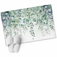 thumbnail image 2 of Rectangle Area Rug 2x3ft,Green Eucalyptus Leaf on White Washable Carpet Non-Slip Runner Accent Rugs Indoor Floor Mat for Bedroom Living Room Decor,Fallen Leaves Watercolor, 2 of 9