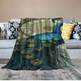thumbnail image 2 of ARISTURING Peacock Soft Warm Throw Blanket Flannel Bed Blanket Gift for Men Women Girls Boys Chair Couch, 2 of 6