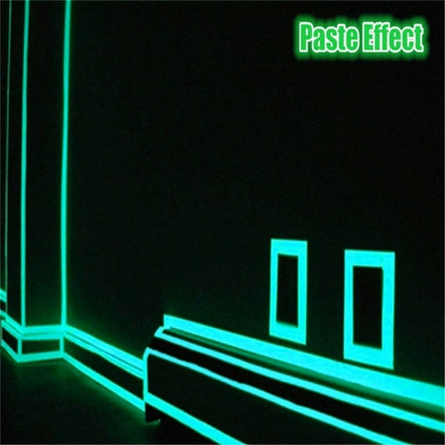 Glow in Dark Self-Adhesive Safety Luminous Tape, 1.5cm x 3m Reflective Path Marking Strip for Home Decor