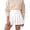 White, variant on Womens Girl High Waisted Pleated Tennis Skirt School A Line Skater Skirts with Shorts Swing Skirt