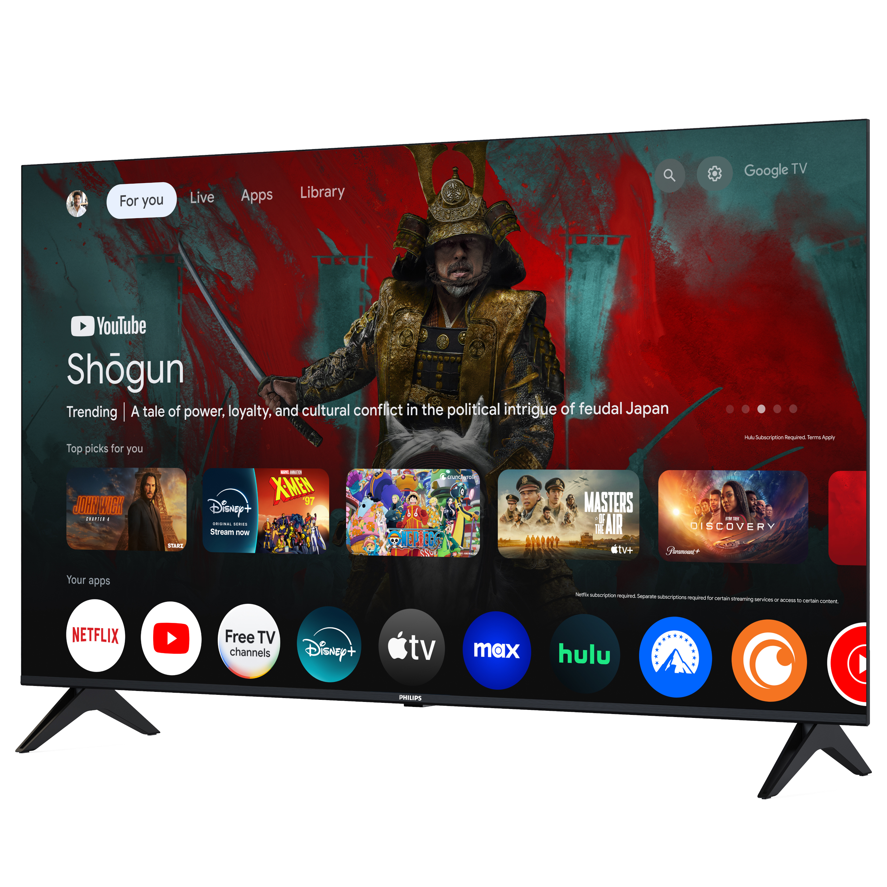 Philips 55" Clase 4K Ultra HD (2160p) Google Smart LED TV (55PUL7552/F7) 3