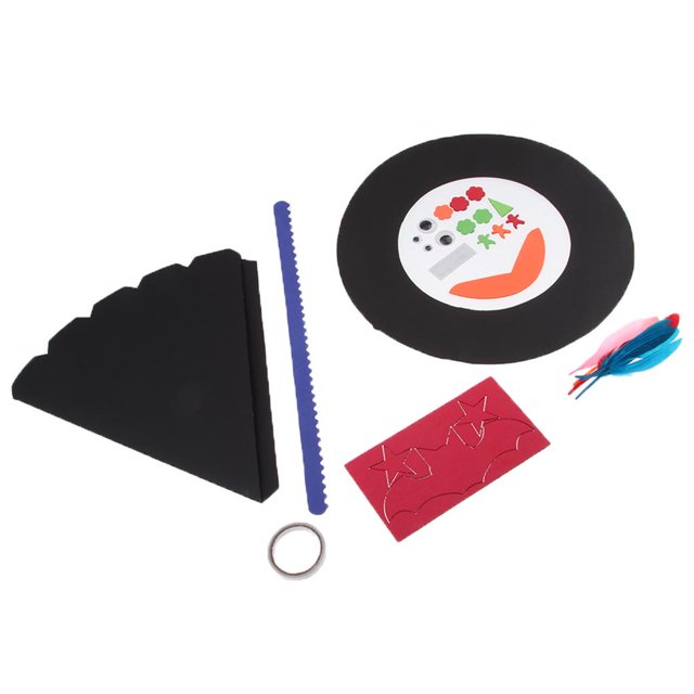 Kit de sombrero de Halloween Artesanía de papel Suministros de fiesta de Halloween para niños adultos Haga su kit de sombrero Negro Macarena Sombrero de halloween