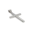 thumbnail image 2 of Solid 18ct White Gold Jewelco London Plain Cross Pendant, 2 of 6