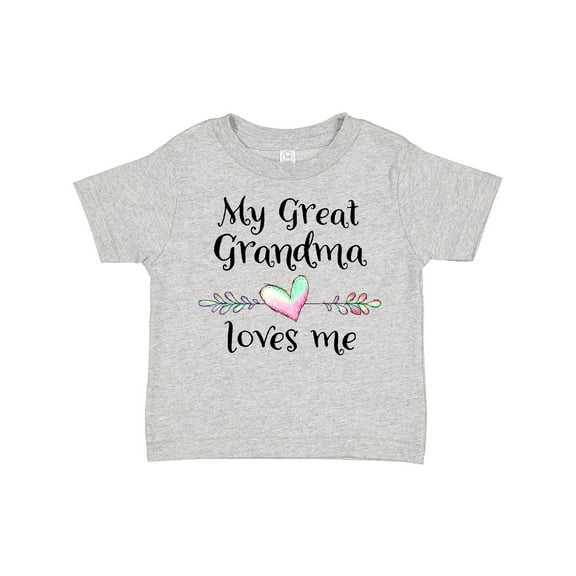 Inktastic My Great Grandma Loves Me Heart Great Grandchild Boys or Girls Toddler T-Shirt