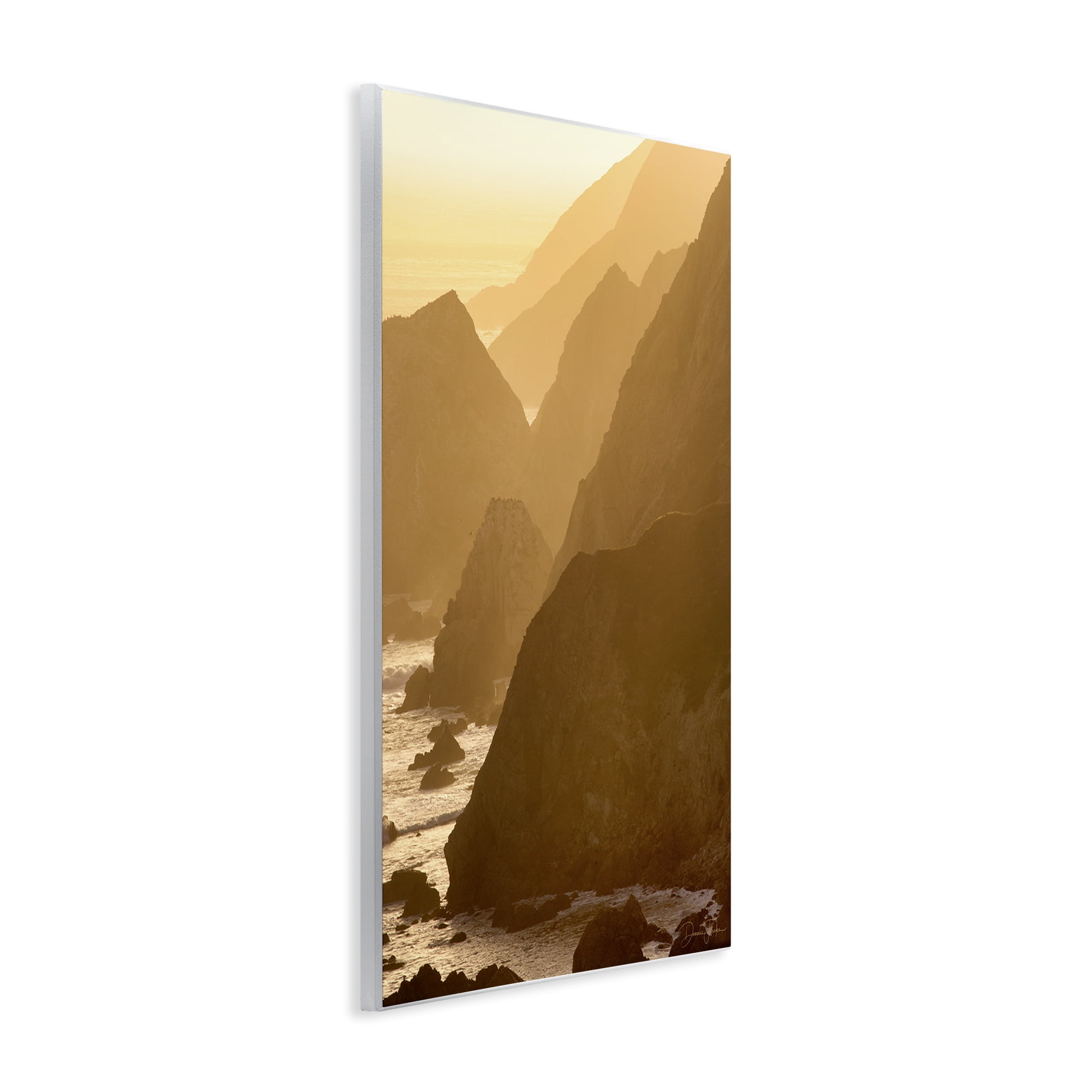 Stupell Industries Rocky Cliffs by Beach Landscape Photography Unframed Art Print Wall Art, 10 x 15