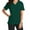 Green, variant on Nmnitkp Scrub Tops for Woman - Soft Stretch, V-Neck Top Scrubs with 3 Pockets, Easy Care for Women Black,S