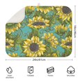 thumbnail image 2 of Sunflower Flower Dish Drying Pad, 18x24 Inch Microfiber Kitchen Rack Mat, Foldable and Absorbent Mat for Sink or Tabletop, 2 of 5