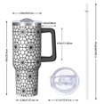 thumbnail image 4 of 40 oz Fashion Tumbler EasyGrip Handle Fashion Theme 40oz Tumbler SlideLock Spill Proof Lid Straw Double Insulated Thermal Coffee Mug Birthday Fashion Gifts, 4 of 6