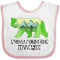 thumbnail image 3 of Inktastic Smoky Mountains, Tennessee Mountains and Bear Shape Boys or Girls Baby Bib, 3 of 4