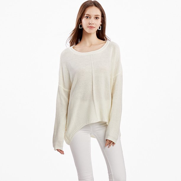 Suéter de punto para mujer, ropa europea y americana de talla grande para mujer, nuevo Jersey de punto para otoño e invierno 2023