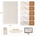 thumbnail image 3 of Findosom 4'x6' Area Rug for Living Room,Machine Washable Non-Slip Area Rug,Jacquard Ultra Soft Non Shed Cream Modern Wavy Carpet Indoor Rugs for Bedroom Dining Room Home Office Entryway Decor, 3 of 9