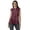Burgundy, variant on Printed Mandarin Collar Tunic Sleeveless Casual Tank Top Summer Wear