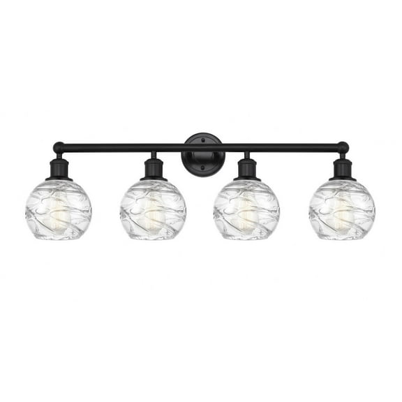 Innovations Lighting - Athens Deco Swirl - 4 Light Bath Vanity In Industrial