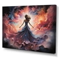 thumbnail image 2 of Designart "Dance Woman Galaxy Celestial painting" People Canvas Print, 2 of 5