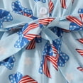 thumbnail image 6 of Splozh Newborn Fourth of July Outfits Girl 12 18 24 Months 2T3T4T5T Bow Romper Overall Infant Baby 4th of July Red White Blue Clothes,Blue,4-5 Years, 6 of 7