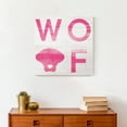 thumbnail image 4 of Creative Products Woof Distressed Pink 16 x 16 Canvas Wall Art, 4 of 5