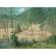 thumbnail image 3 of Weir, J Alden 18x14 Black Modern Framed Museum Art Print Titled - The Building of the Dam, 3 of 5