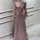 thumbnail image 2 of Nuevo vestido de noche formal para mujer, de alta gama, color rosa, estilo Arabia Saudita, vestidos largos, ropa musulmana de lujo, 2 of 4